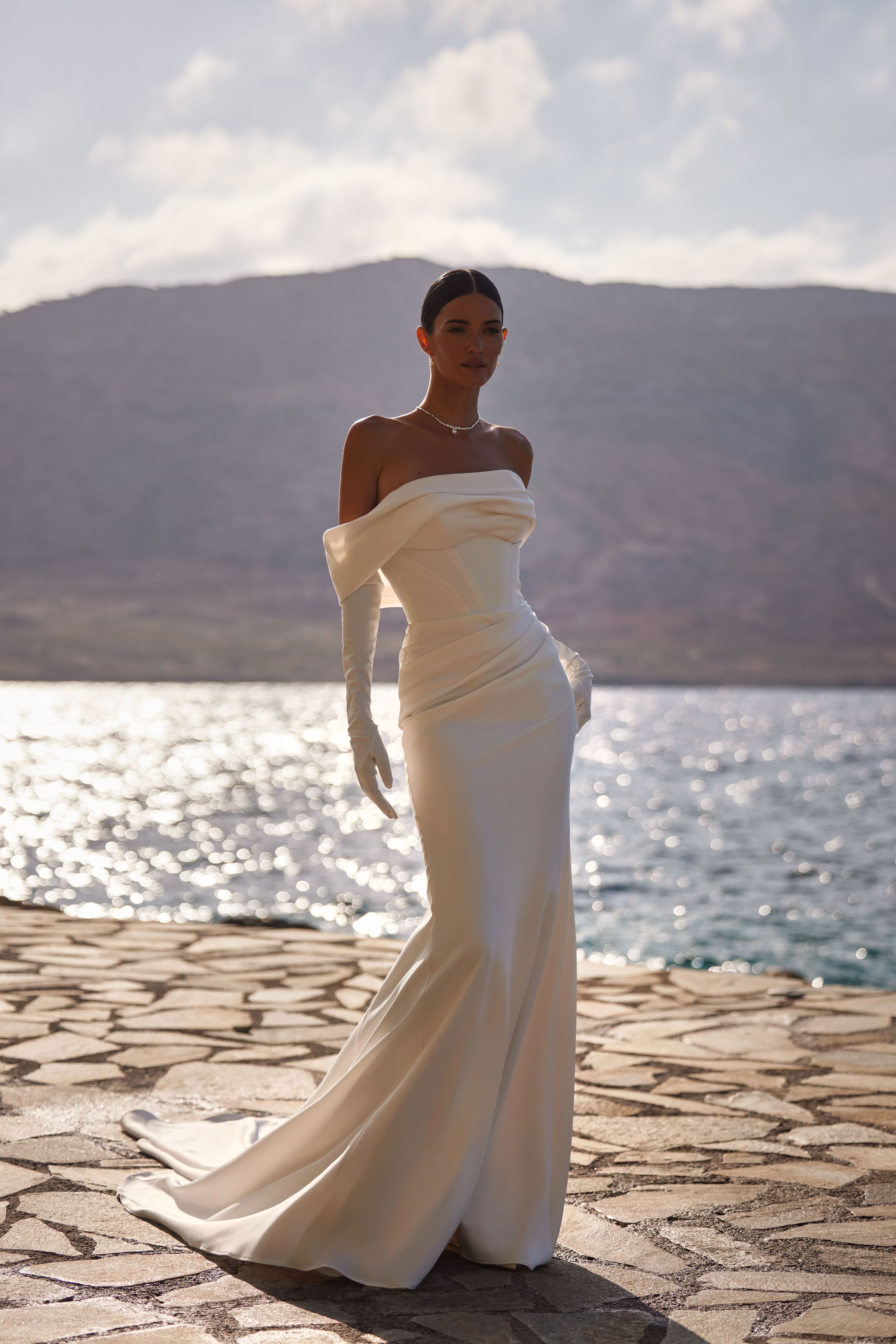 White Beach Bridesmaid Dresses Beach Mermaid Wedding Dresses Dress For  Hourglass Body Type Ottilie Wedding Dress Milla Nova