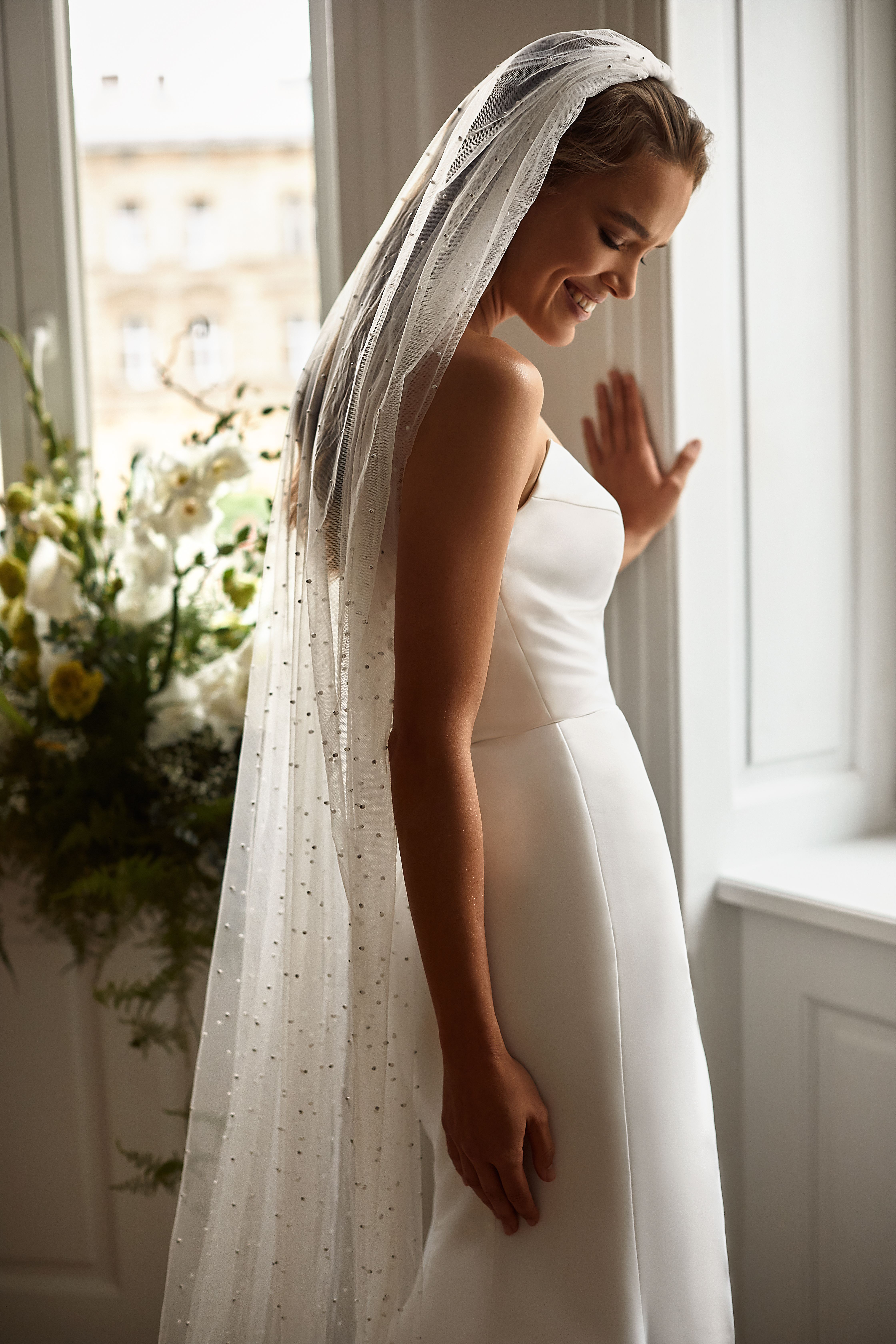 AMBRA, Italian Lace Wedding Veil