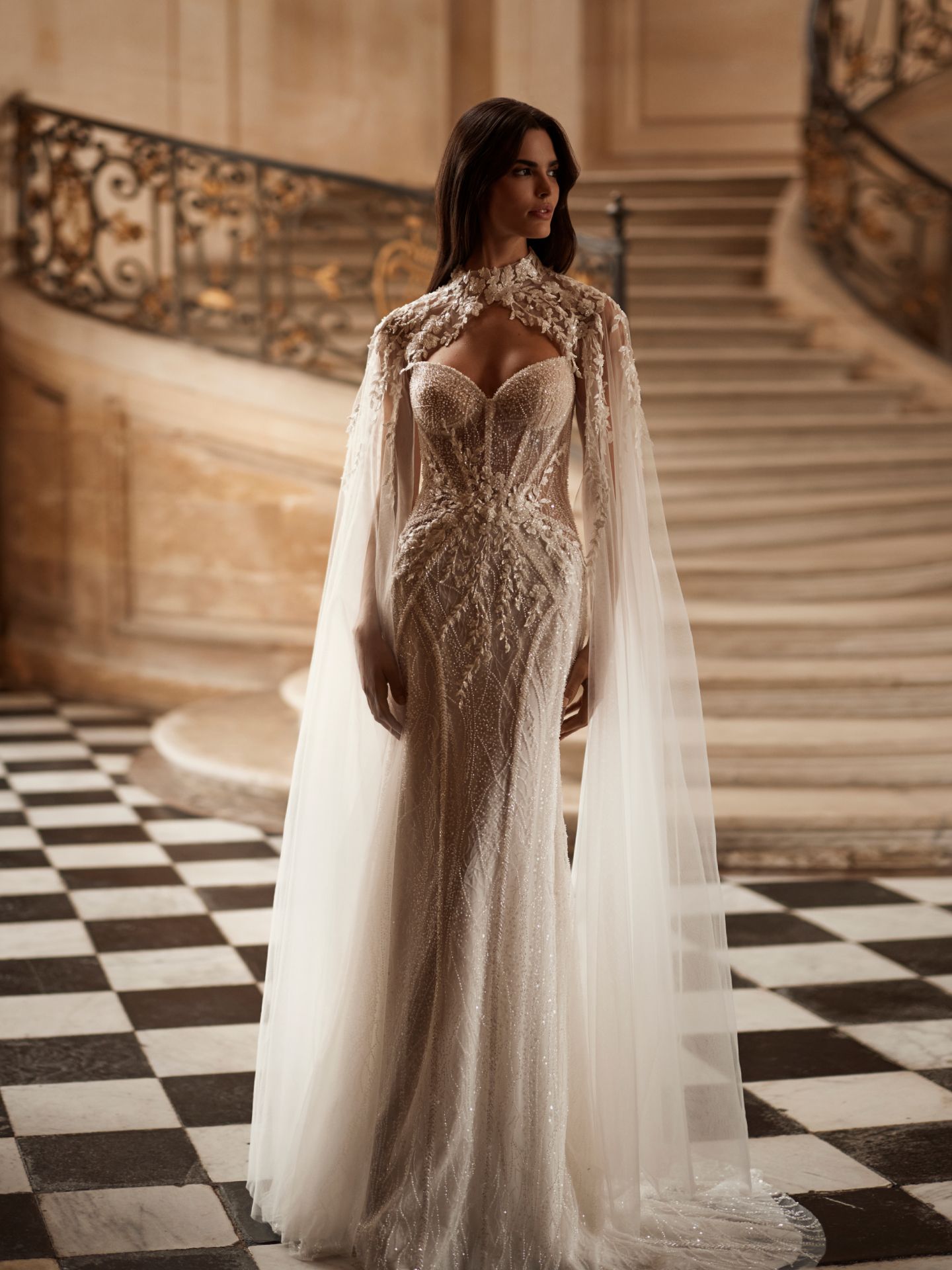 Bridal Gown Dresses With Capes 2018 Pinterest Cape Wedding Dress, Wedding  Dress Long Sleeve, Bridal Dresses