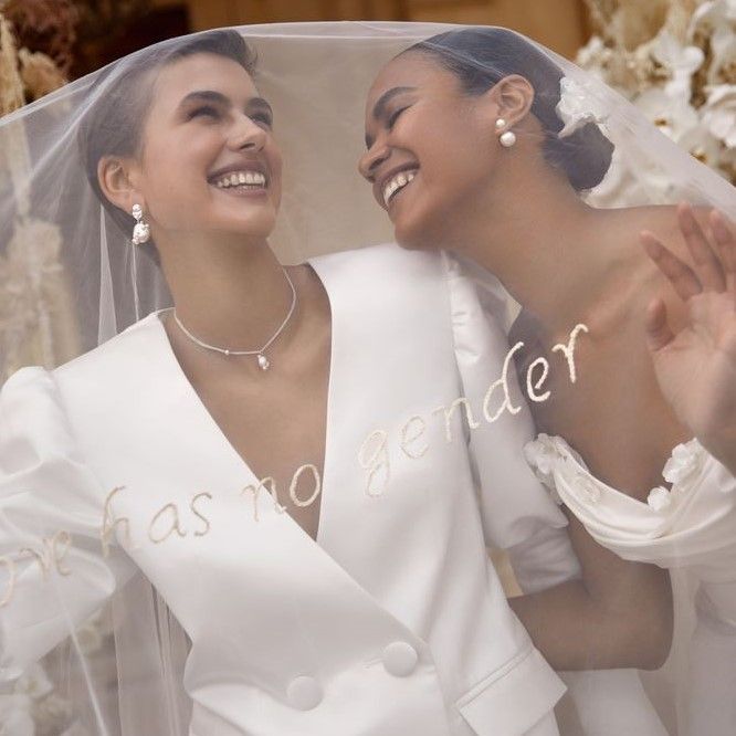 Bridal outfits for 2 brides